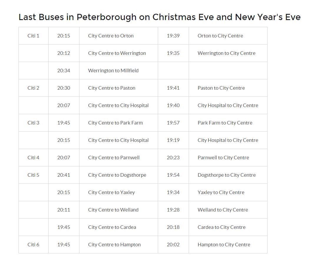 autobusy peterborough