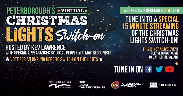 iluminacja swiateczna peterborough 2020 plakat