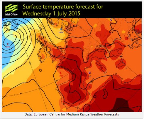 prognoza pogody lipiec uk