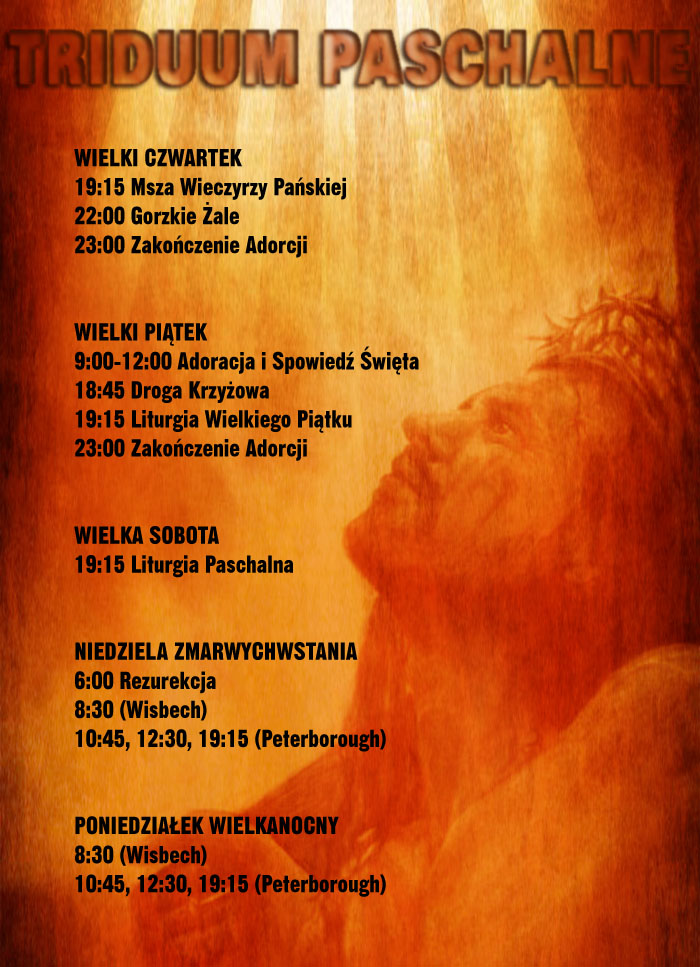 triduum paschalne peterborough 2017 plakat